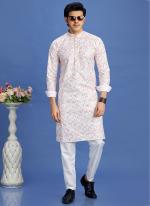 Cotton Pink Festival Wear Embroidery Work Kurta Pajama